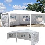 10'x30' Party Wedding Outdoor Patio Tent Canopy Gazebo Pavilion Event Canopies (5 Side Walls)