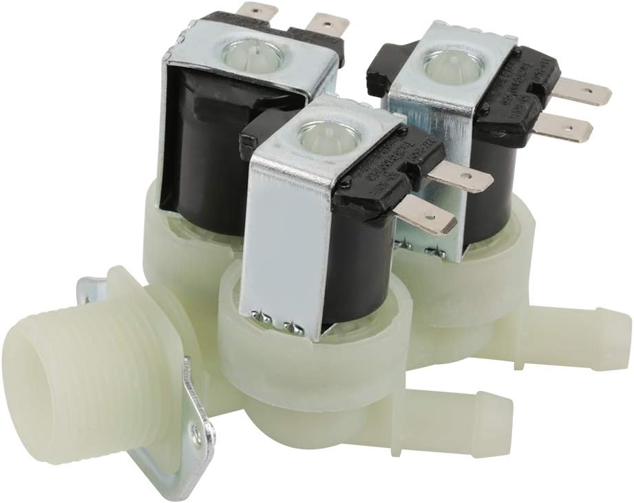 TOPINCN Solenoid Valve 3 Way Water Inlet N/C Normal Closed Electric Solenoid Valve Ac 220V G3/4