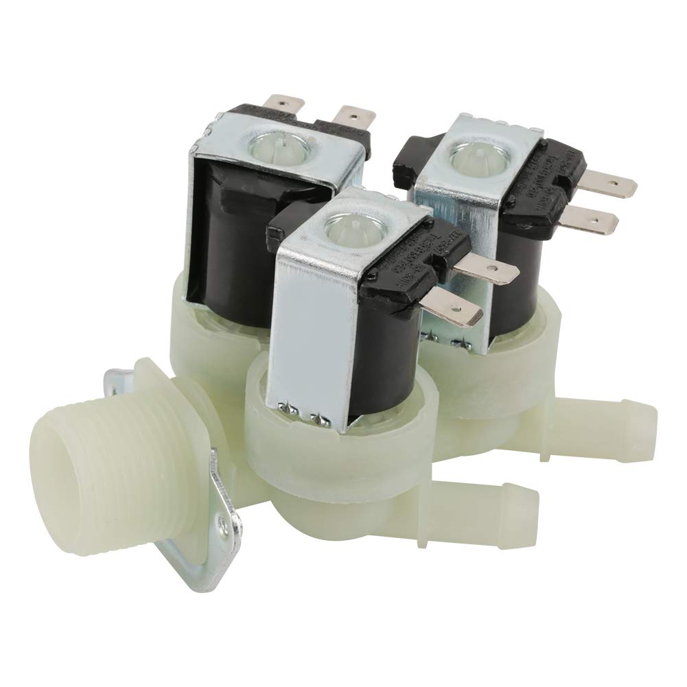 TOPINCN Solenoid Valve 3 Way Water Inlet N/C Normal Closed Electric Solenoid Valve Ac 220V G3/4