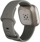 Fitbit Sense Advanced Smartwatch Sage Grey/Silver Heart Health Stress Skin Temp view 5