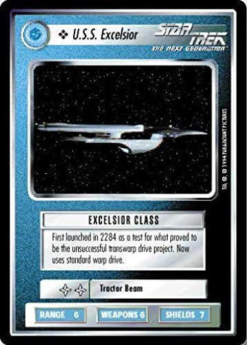 Decipher Star Trek CCG 1E Premier Limited (B Border) USS Excelsior 334C