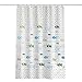 HYNAWIN Shower Curtain Liner Set Waterproof Included 12 Curtain Hooks-PEVA Curtain Liner 180 * 180cm Ocean Fish