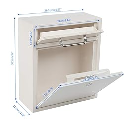 KYODOLED Steel Key Lock Mail Boxes Outdoor,Locking