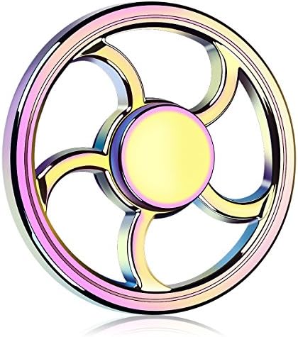 DODOTECH Anti-Anxiety Premium Quality EDC Fidget Spinner High Speed Hand Spinner Toys for Kids &amp; Adults Stress Reducer Relieves ADHD Anxiety and Boredom Steel Ball Bearing - Black