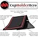 CupHolderHero fits Honda HRV Accessories 2016-2022 Premium Custom Interior Non-Slip Anti Dust Cup Holder Inserts, Center Console Liner Mats, Door Pocket Liners 22pc Set (Red Trim)