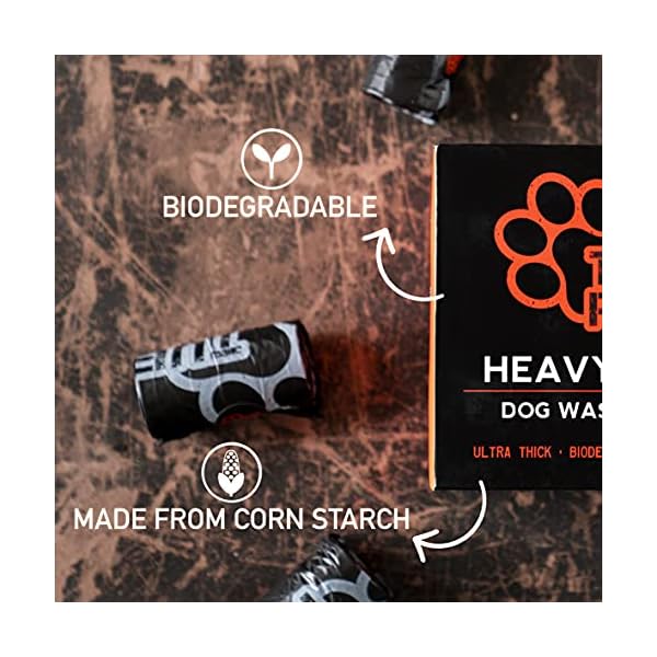 Tuff-Pets-50-Stronger-Dog-Poo-Bags-Biodegradable-Eco-Doggie-Poop-Bags-with-Tie-Handles-on-a-Roll-Cornstarch-16-Dispenser-Refill-Rolls-Thick-Doggy-Waste-Bags Tuff Pets 50% Stronger Dog Poo Bags | Biodegradable Eco Doggie Poop Bags with Tie Handles on a Roll Cornstarch | 16…