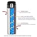 LifeSky Stainless Steel Insulated Travel Coffee Mug, 16 oz (16oz, Black Lid)