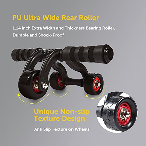 KANSOON-Ab-Roller-Wheel-Exercise-Equipment-34-Ab-Wheel-Innovative-Ergonomic-Abdominal-Roller-Ab-Workout-Equipment-Ab-Roller-for-Home-Gym-Ab-Machine-for-Ab-Trainer-Abs-Roller-with-Knee-Pad