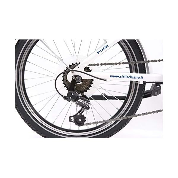 €209.00 F.lli Schiano Pure, Bici Pieghevole Unisex Adulto, Bianco-Blu, 20''  - bikewebshop.it