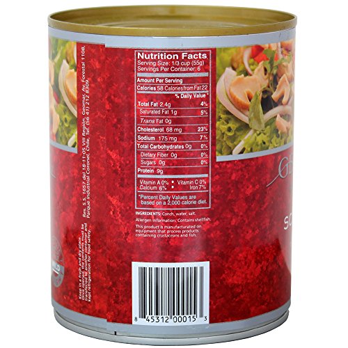 Chilean Gourmet Seafood, Scungilli (Sliced Conch), 29 Ounces, 6 pack