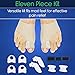 ViveSole Bunion Corrector For Women and Relief Kit (11 Pcs)-Protector Sleeve for Hammer Toe & Foot Pain-Orthopedic Spacer Brace Guard-Hallux Valgus Splint, Big Joint Straightener & Separator Treatment