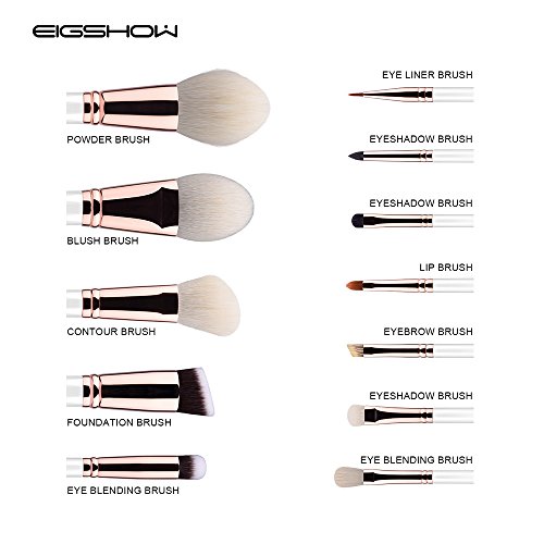 image for Makeup Brushes 12pcs Professional Cosmetic Brushes,Eigshow Limited Edi