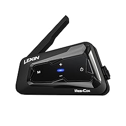 LEXIN MeshCom Motorcycle Bluetooth Headset, Mesh
