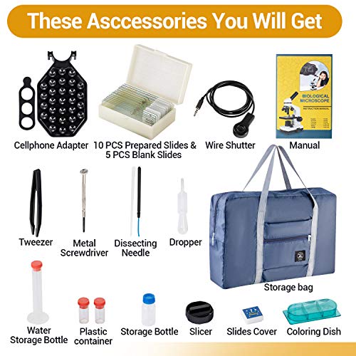 6 BNISE+100X+1000X+Microscopes+Illumination+Accessories