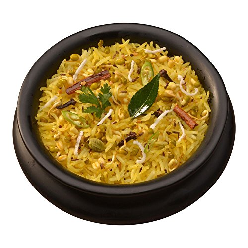 Vegan Masala Khichadi - Organic Basmati Rice and Split Red Lentil with Vegetables Ayurveda Spices - Gluten free, Low Sodium, Meal in a bowl – Just Add Water, Detox and Panchakarma - Aahana’s (4 Pack)