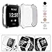 Compatible Fitbit Versa Lite Screen Protector Case, Besmon Soft TPU Watch Anti-Collision Case All-Around Protector Screen Rugged Bumper Case Cover for Fitbit Versa lite Smart Watch (Clear)