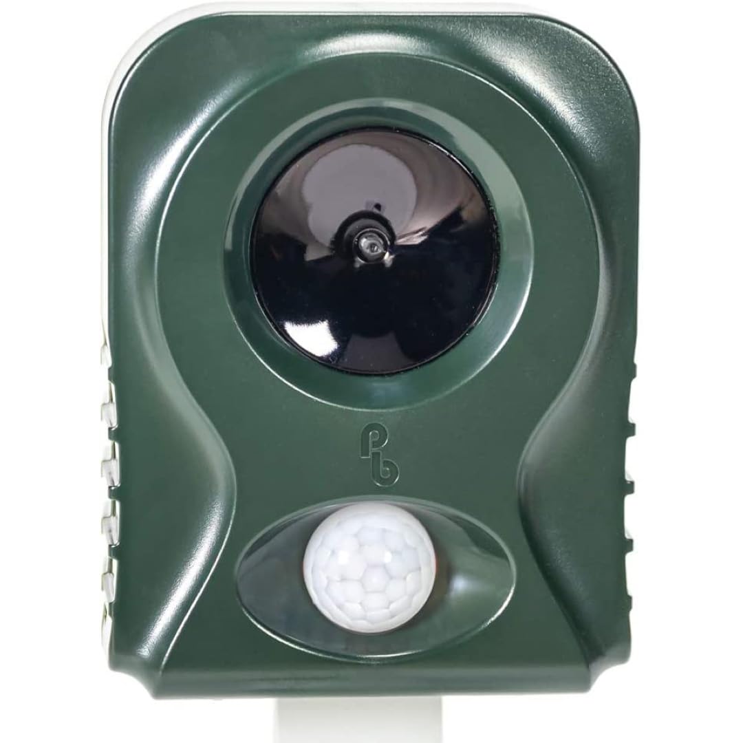 Pestbye® Battery Operated Cat Repellent V2 - Easy to Use Ultrasonic Cat Scarer with HyperResonance Frequency Set of 1