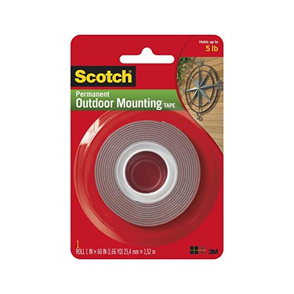 Scotch Mounting, Fastening & Surface Protection Permanent Outdoor