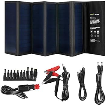 Suaoki 40W Portable Sunpower Mono-crystalline Solar Panel With DC 18V and Usb 5V Output Charger for Laptop Tablet SLR GPS Cellphone Other 5-18V Device