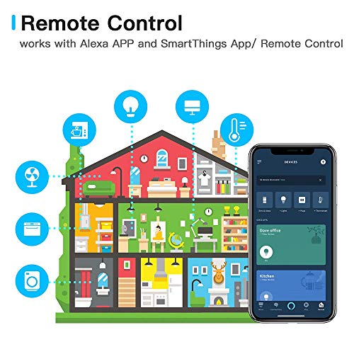Jhome Zigbee Smart Plug, Mini Outlet Switches Works with Echo Plus, SmartThings Hub, Google Home. Remote Control Your Home Appliances from Anywhere(2 Pack)