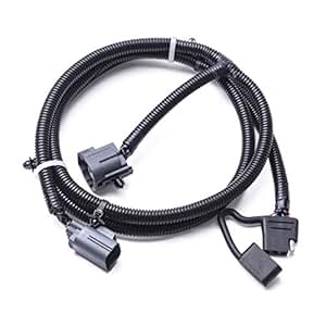 MICTUNING 65 Inches Tow Trailer Hitch Wiring Harness Kit ... 2007 jeep wrangler door wire harness 