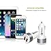 Quick Charge 3.0, iKits 30W Dual USB Car Charger Adapter, Rapid Charger 5V/2.4A+QC3.0 for Samsung Galaxy S7/S6/Edge/Plus/Note7/ 5/4, HTC, LG, iPhone 7/iPad Pro/Air 2/mini etc. + 4ft Mico USB Cable