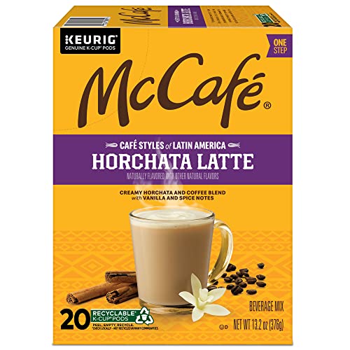 MCCAFE CAFE STYLES OF LATIN AMERICA HORCHATA LATTE, KEURIG SINGLE SERVE K-CUP COFFEE PODS, 20 COUNT (PACK OF 1)