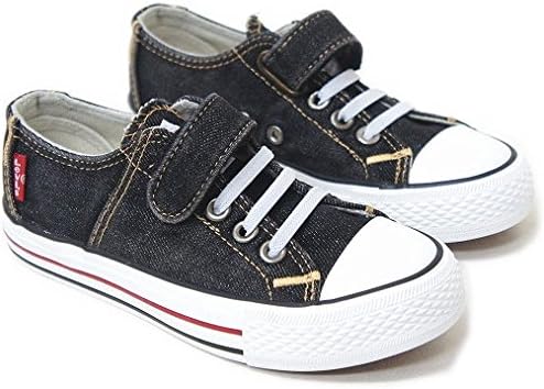 Amazon リーバイス キッズ スニーカー ローカット シューズ 子供 靴 カジュアル Rio 19 0cm ブラックデニム ノーブランド品 運動靴 スニーカー