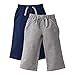 Gerber Graduates Baby Boys' 2 Pack French Terry Pant, Navy/Gray, 24 Months