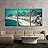3 Piece Canvas Wall Art - Rio De Janeiro, Brazil - Copacabana Beach - Modern Home Art Stretched and Framed Ready to Hang - 24"x36"x3 Panels