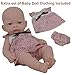 10 Inch Newborn Life Like Baby Dolls for Girls - Vinyl Body and Realistic Doll Features - Bonus Baby Doll Clothing