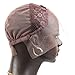 Bella Hair Breathable Swiss Lace Front Wig Cap for Making Wigs with Adjustable Straps and Combs Medium Size Violet