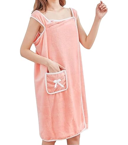 Amazon.com: PURFUN Women Elastic Wearable Towel Dress Water Absorbent Bath  Beach Spa Gym Towel Wrap Strappy Dress Bathrobes Thick Soft Elastic Bathing  Shower Cover Up Nightwear Sleeping Dress Robe : Home &