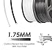 PLA+ Filament 3D Printer Filament,2kg Spool (4.4 lbs) 1.75mm,Dimensional Accuracy +/- 0.02 mm, 2 Packs (Black + White) by SUNLU