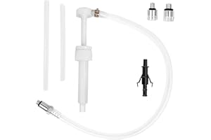 lekiliky Transmission Fluid Pump Kit, 8cc Push-type Oil Suction & Fluid Transfer Pump with Third-hand Adapter, Anti-clog Vehi