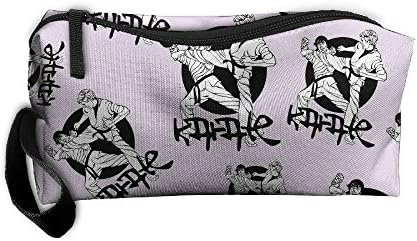 Cool Karate Japanese Funny Portable 3D Printing Makeup Organizers Accessories Case Cosmetic Bags With Zip