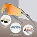 DUCO POLARIZED Sports Sunglasses Cycling Glasses With 5 Interchangeable Lenses 0028 Gunmetal