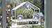 Large Clear Window Bird Feeder - Three Section Removable Multi-Purpose Slide Tray with Breathe Holes. Best See Wild Birds Up Close!