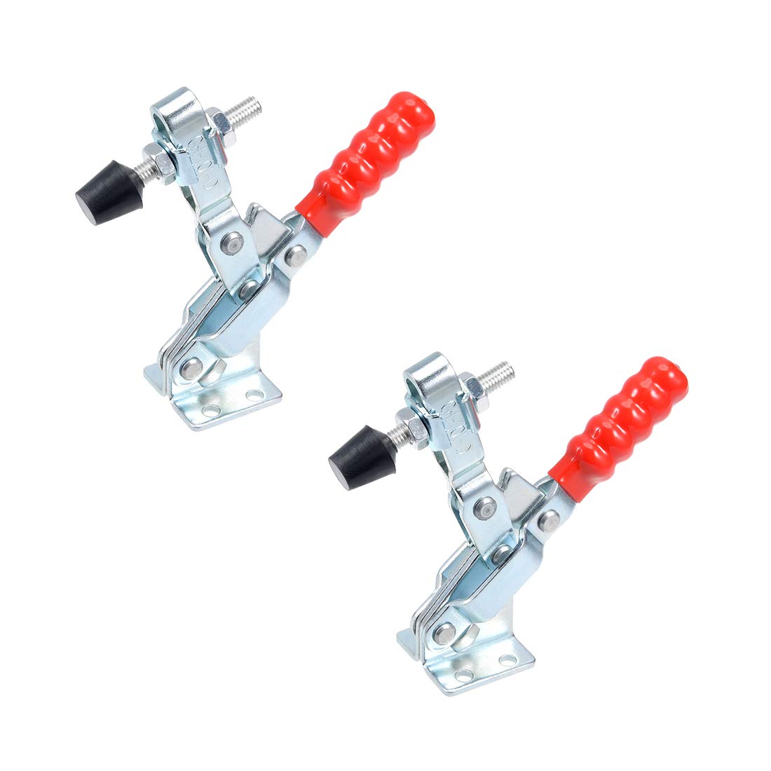 sourcing map Toggle Clamp GH-101-D Vertical Quick-Release Hand Tool 180Kg/396Lbs 2pcs