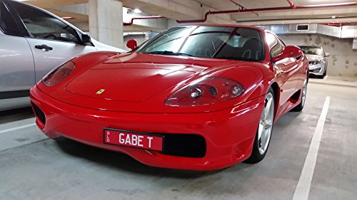 GMG Motorsports NO Holes License Plate Bracket Kit for Ferrari Models No Drill Tow Hook Front License Plate Mount