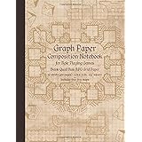 Graph Paper Composition Notebook for Role Playing Games: Blank Quad Rule RPG Grid Paper (Dungeon Map RPG Game Series)
