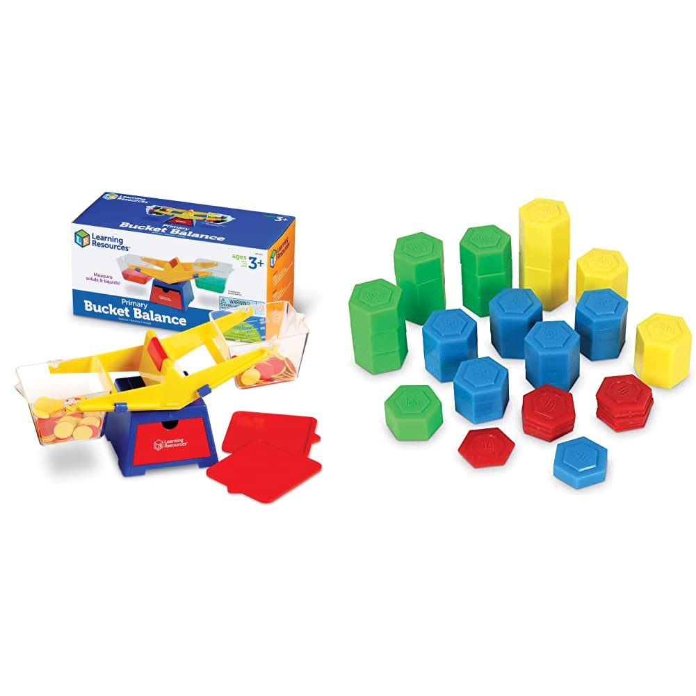 Learning Resources Primary Bucket Balance & Metric Weight Set