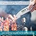 KiriAnne Instant Read Digital Thermometer. Best for Cooking, Grilling, BBQ, Smoking or Roasting Meat, Fish, Bread & Candy. Shows Degrees F or C, Easy to Use, Accurate and with Wide Temperature Range