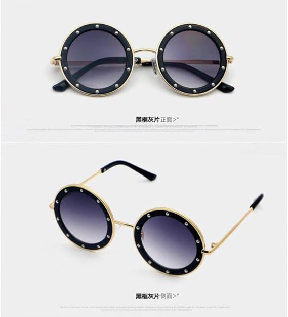 Amazon サングラス子供用サングラスかわいい丸いサングラスuv400合金スポーツサングラス赤ちゃんの女の子男の子用メガネ 服 ファッション小物 通販