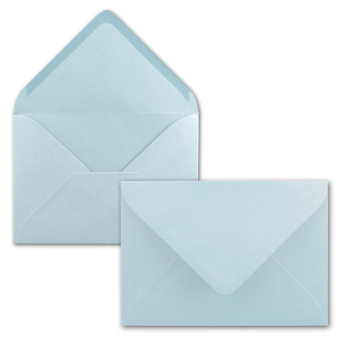 Mini envelopes, 5.2 x 7.6 cm, with wet seal for flower greetings, greeting cards, tags and money gifts, FarbenFroh by Gustav Neuser. 50 Umschläge 19 Light Blue