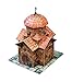 KERANOVA Clever Paper Temples of The World 24 Piece Karmravor Church 3D Puzzle, 10.5 x 15 x 9.5 cm, 1/87 Scale