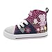 Peppa Pig Denim And Pink Toddler High Top Sneakers Size 9, Multicolor