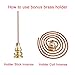UOON Ceramic Stick Incense Burner and Cone Incense Holder (Blue)