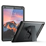 iPad Pro 10.5 Case, YOUMAKER Heavy Duty Kickstand Shockproof Protective Case Cover for New Apple iPad Pro 10.5 inch (2017 Version) with Built-in Screen Protector (Black/Black)