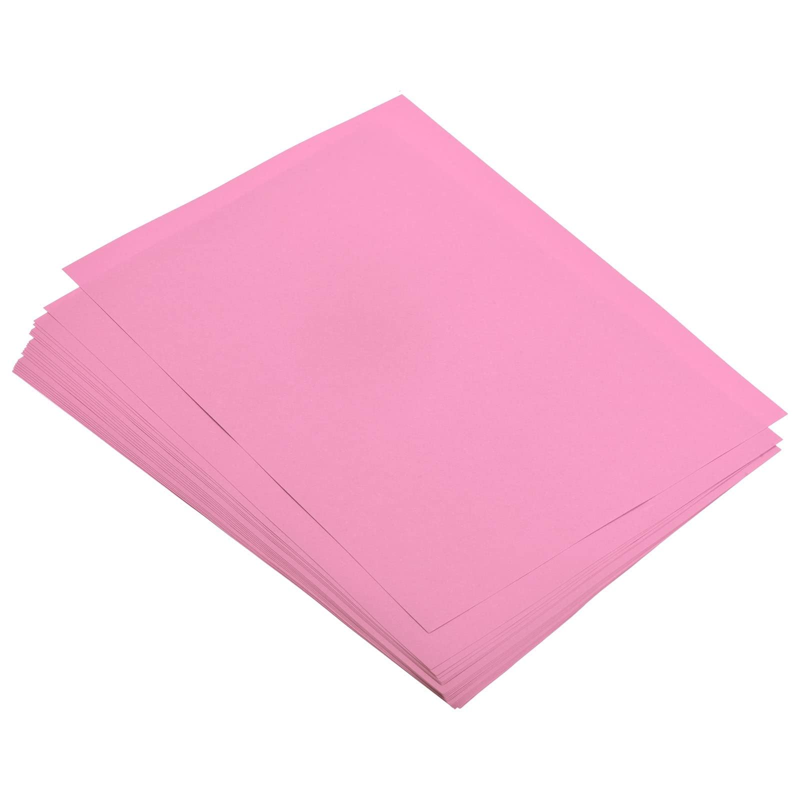 TOP-VIGOR 50 Sheets Coloured Origami Paper, A4 Double Sided, Handmade Craft Paper, for DIY, Art Crafts, Drawing Cutting, Copy, Pink